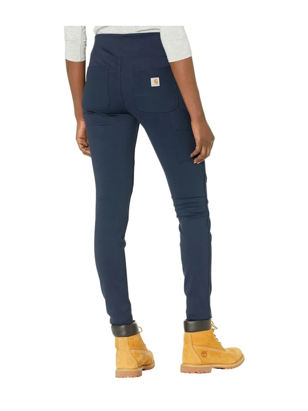 Carhartt Women's Force Fitted Midweight Utility Legging - Navy Blue size large